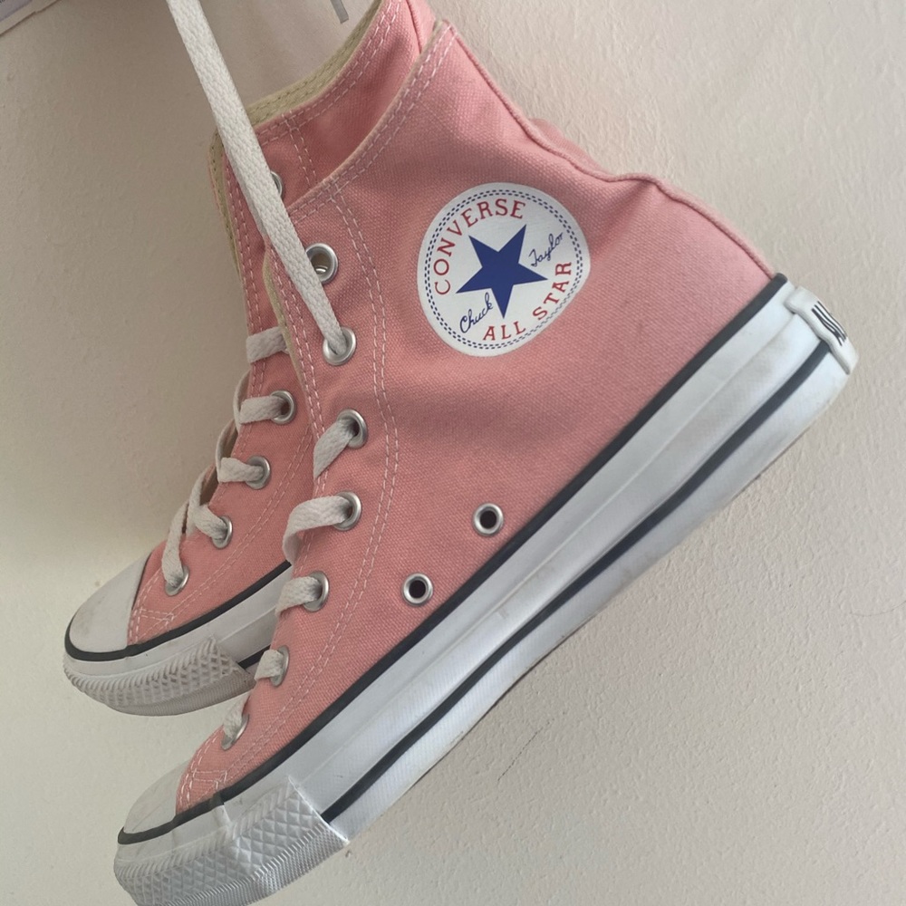 Peach High-Top Converse